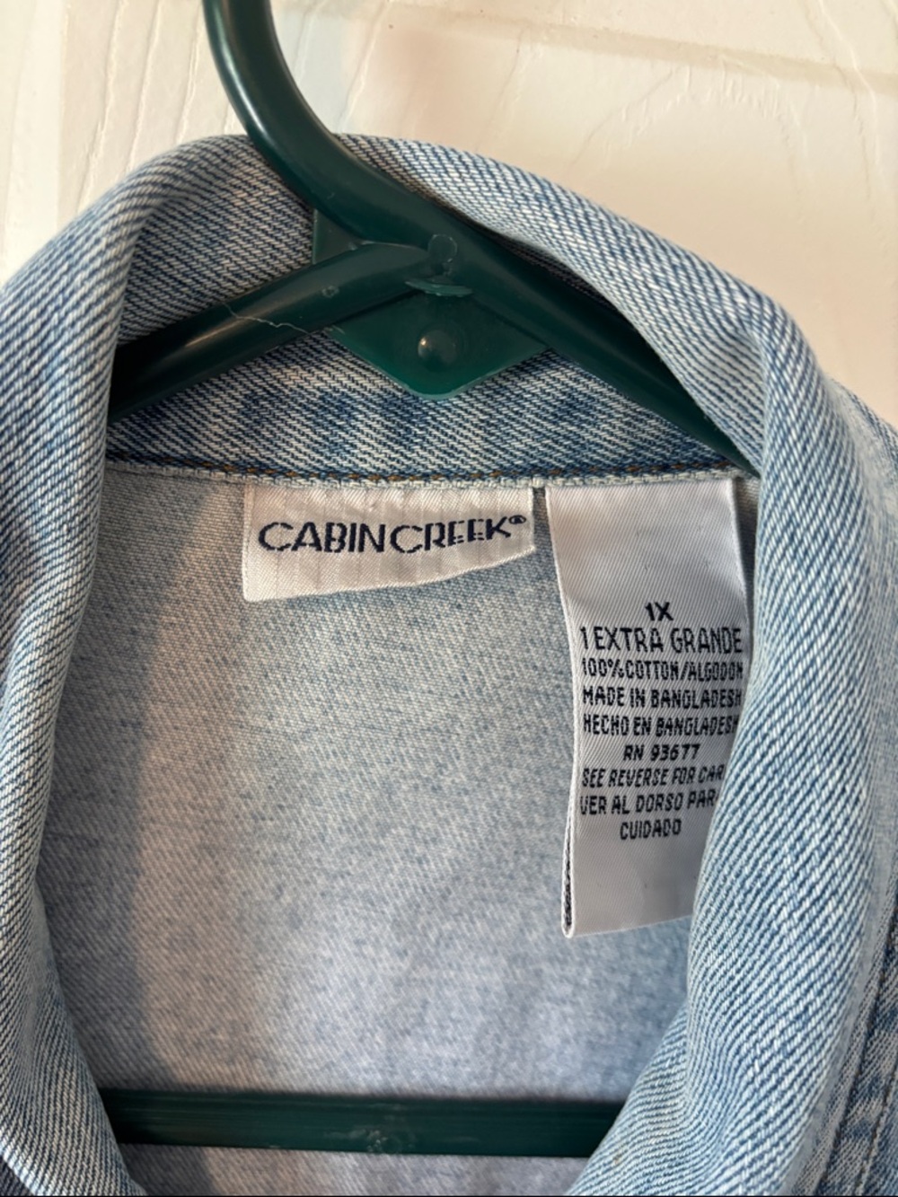 Cabin Creek Light Blue Denim Jacket - Casual Button-Up - Picture 2 of 3